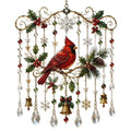 Cardinal Christmas Window Hanging