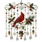 Cardinal Christmas Window Hanging