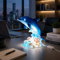 Blue Dolphin Accent Lamp