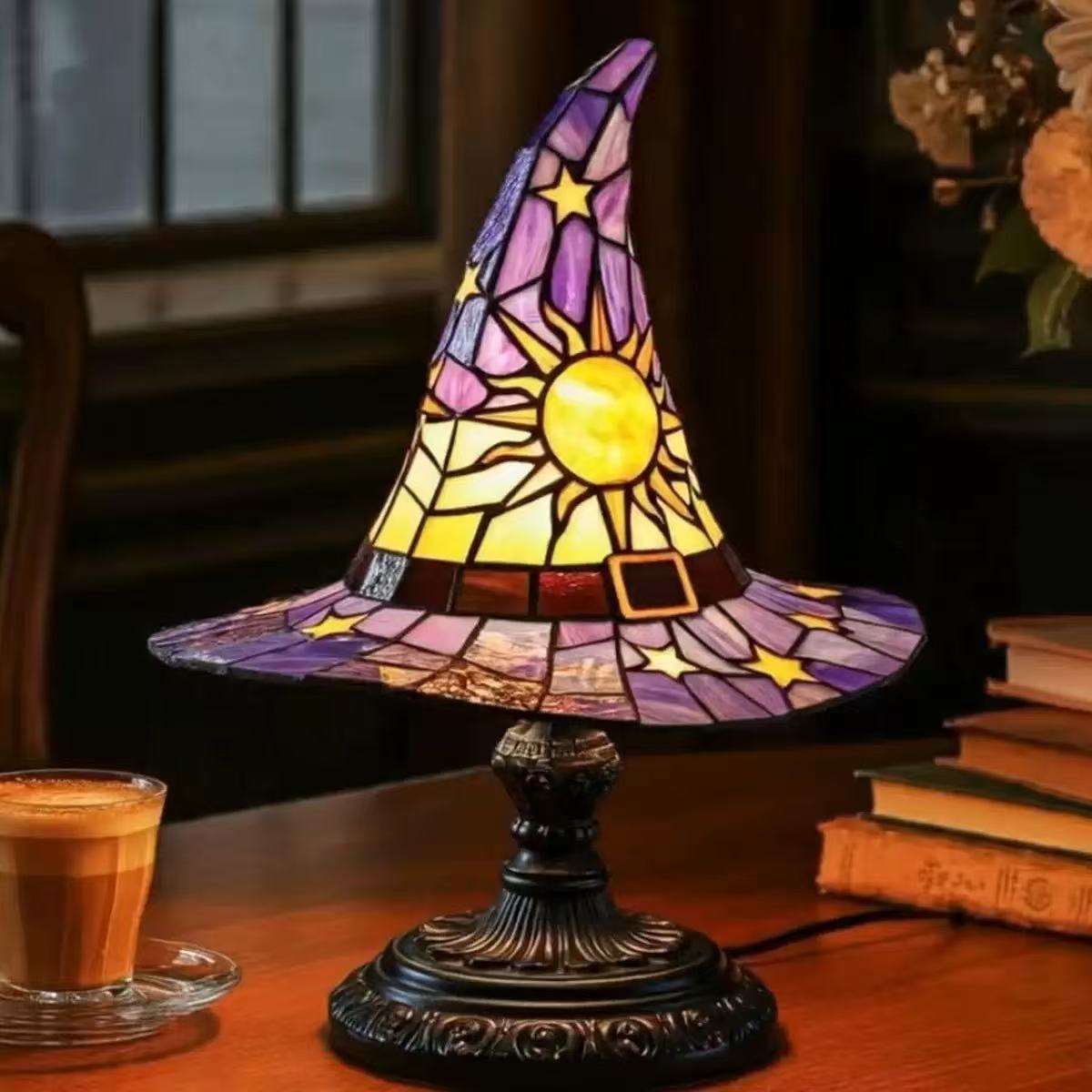 Purple Celestial Witch Hat Lamp — additional view 2