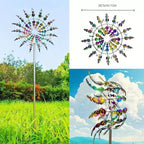 Jeweled-Style Garden Wind Spinner — additional view 2