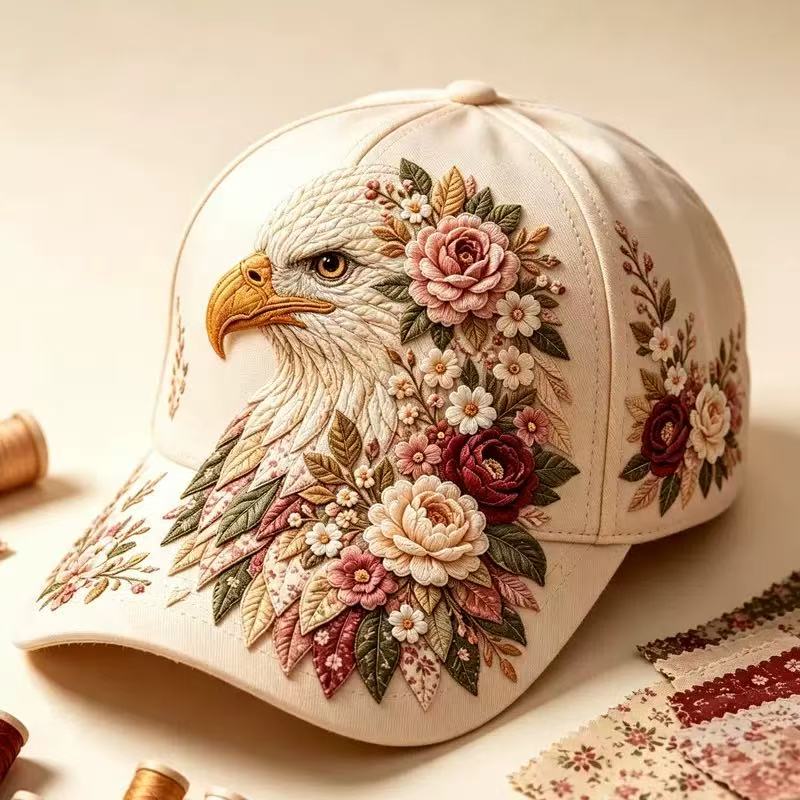 Floral Eagle Baseball Cap