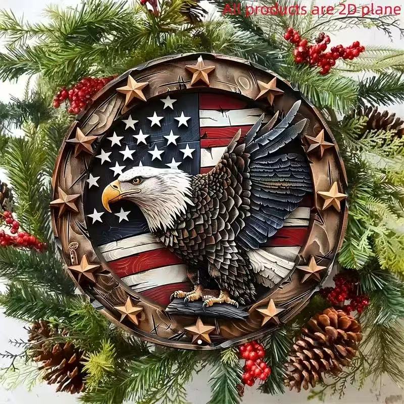 Patriotic Eagle Wreath